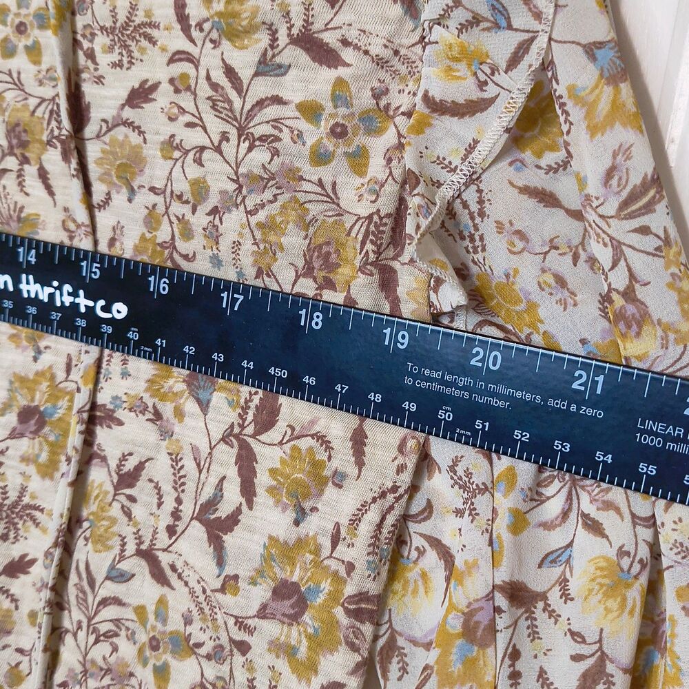 Lucky Brand Floral Cotton Blend Long Sleeve - Picture 7 of 7